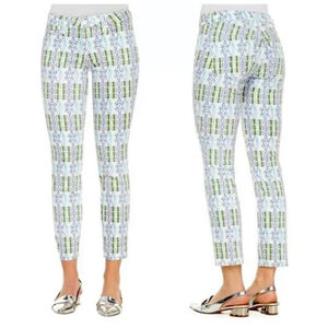 Tory Burch Alexa Printed Ankle Jean Pants